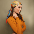 JAMES WOLFE® KNOTTED PALINDROME | Hand rolled 100% Silk Scarf