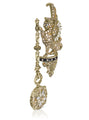 JAMES WOLFE® GOLD BEAUX-ART | Crystal Unisex Brooch