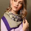 JAMES WOLFE® STALLIONS | Hand rolled 100% Silk Scarf