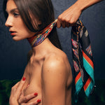 JAMES WOLFE® MIDNIGHT SOCIETY | Hand rolled 100% Silk Scarf