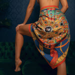 JAMES WOLFE® KNOTTED PALINDROME | Hand rolled 100% Silk Scarf
