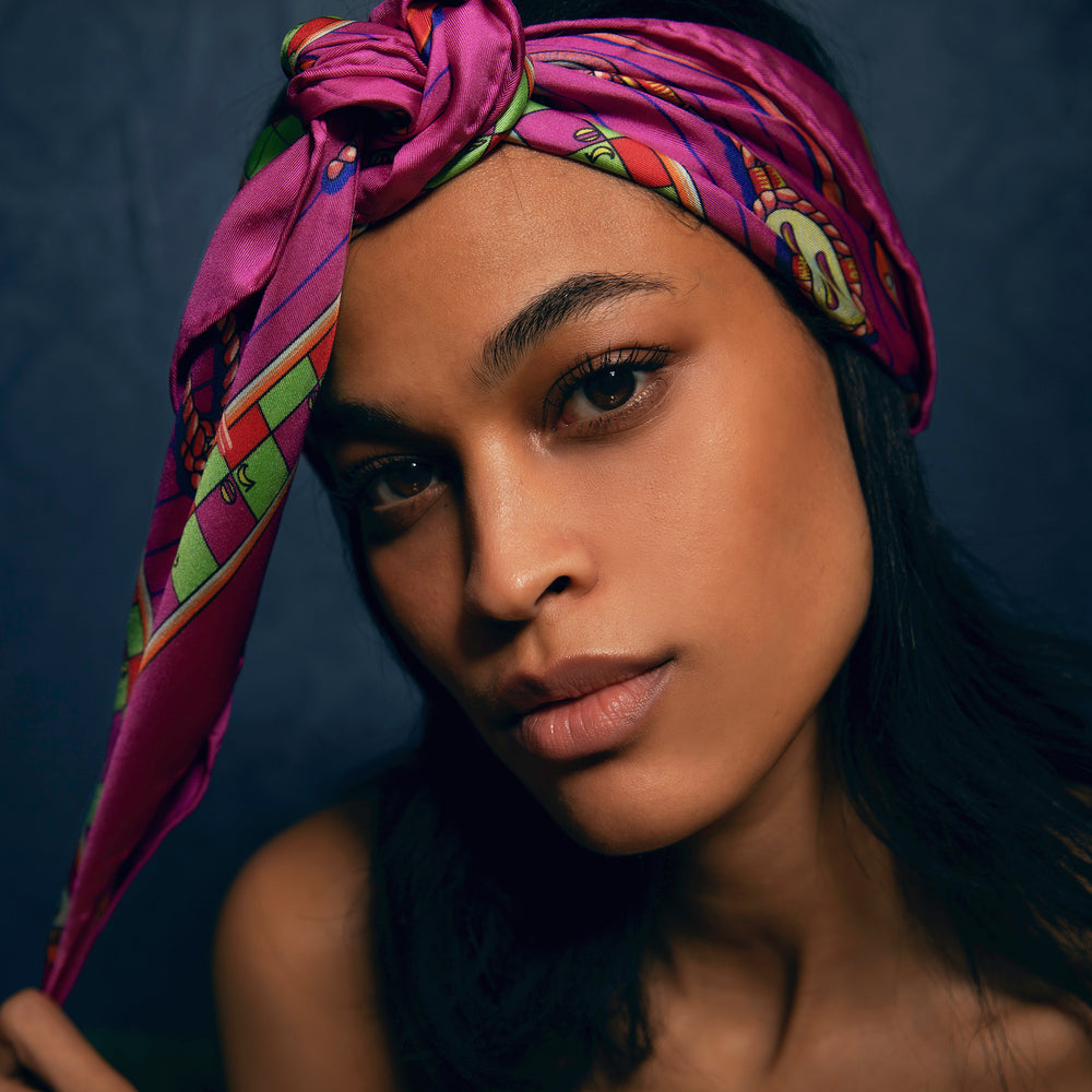 JAMES WOLFE® LOST AT SEA | Hand rolled 100% Silk Scarf
